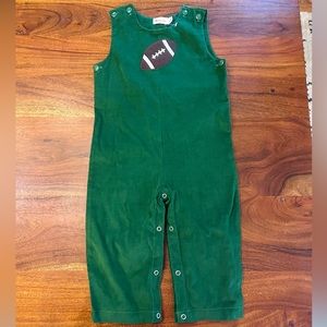 NWT Baby Luigi Blue Corduroy Football One Piece Pants Sz 24 M